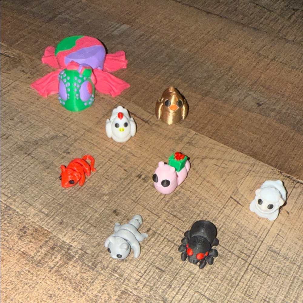 3D printed animal set